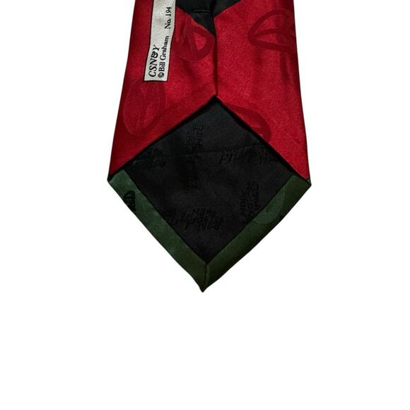 Fillmore Posters Ties Crosby Stills Nash & Young Bill Graham N0 194 Silk Necktie - Picture 6 of 8